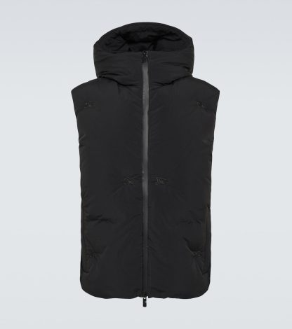 acquistare il lusso Burberry Gilet con logo in nero