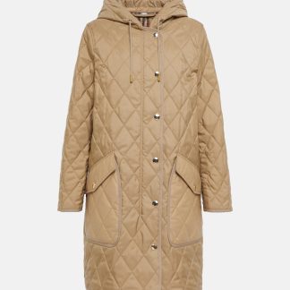 acquistare il lusso Burberry Parka trapuntato beige