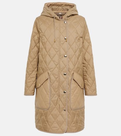 acquistare il lusso Burberry Parka trapuntato beige