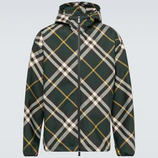 acquistare un designer Burberry Giacca Burberry Check verde