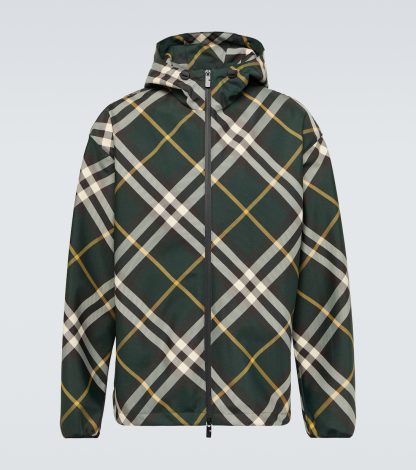 acquistare un designer Burberry Giacca Burberry Check verde