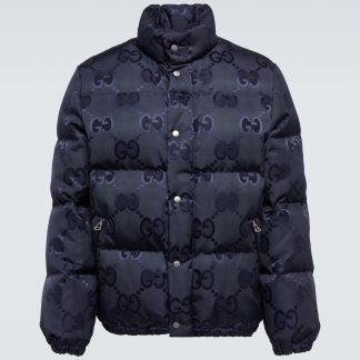 acquistare un designer Gucci Giacca puffer Jumbo GG in blu