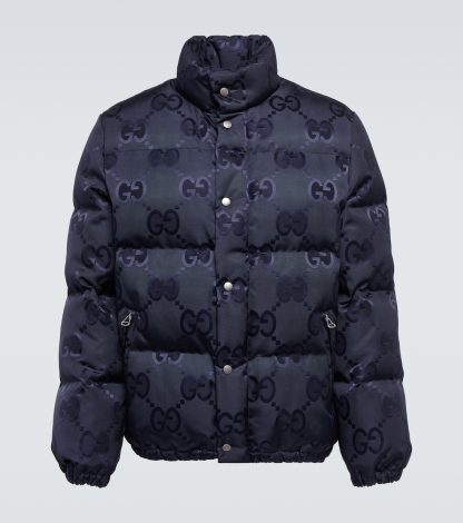 acquistare un designer Gucci Giacca puffer Jumbo GG in blu