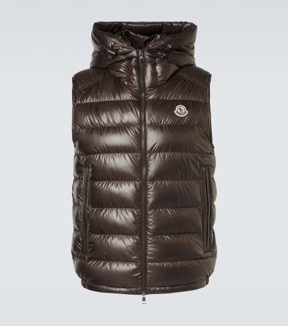 acquistare un designer Moncler Gilet Barant in marrone