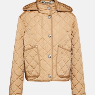 designer a basso costo Burberry Giacca imbottita trapuntata beige