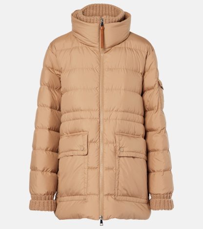 designer a basso costo Moncler Piumino Baux in marrone