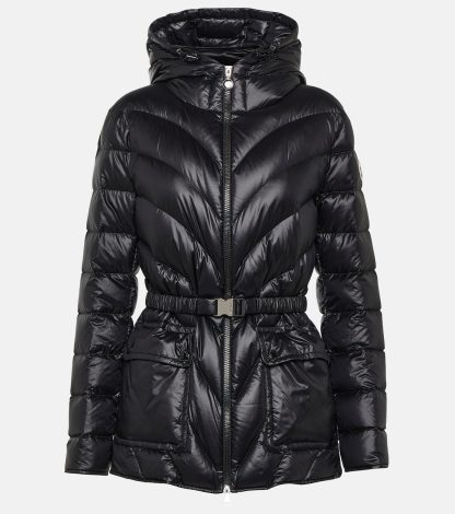 designer all'ingrosso Moncler Parka trapuntato in piuma d'oca Argenno in nero