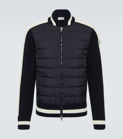 designer all'ingrosso Moncler Piumino in cotone blu