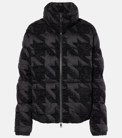 designer contraffatto Moncler Piumino Evandra cropped in nero