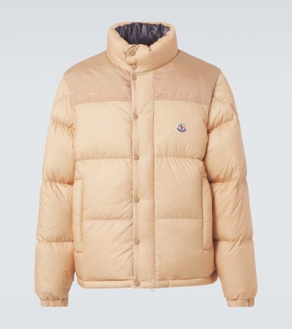 designer contraffatto Moncler Piumino Verone reversibile in beige