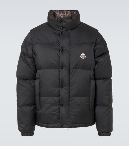 designer contraffatto Moncler Piumino reversibile Verone nero