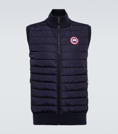 designer di alta qualità Canada Goose Gilet Crofton in nylon blu