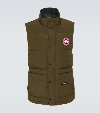 designer di alta qualità Canada Goose Gilet imbottito Freestyle Crew verde