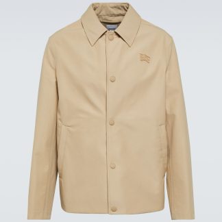 designer di moda Burberry Giacca EKD in misto cotone beige