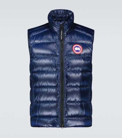 designer di moda Canada Goose Gilet Crofton in nylon blu