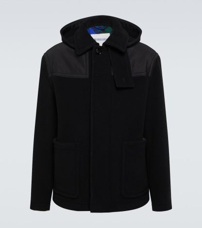 designer di vendita calda Burberry Cappotto in lana nero