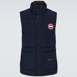 designer di vendita calda Canada Goose Gilet imbottito Freestyle Crew blu