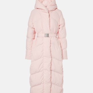 designer di vendita calda Canada Goose Piumino con cintura Marlow in rosa