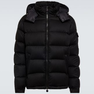 designer di vendita calda Moncler Piumino Montgenevre in lana vergine nero