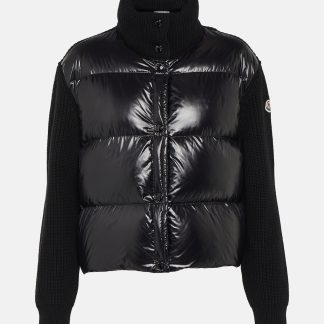 lusso all'ingrosso Moncler Giacca in piuma d'oca nera