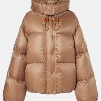 lusso all'ingrosso Moncler Mantella e giacca in piuma convertibile Borey in beige