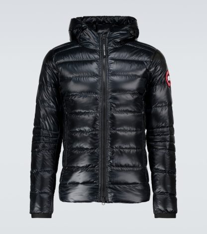 lusso di alta qualità Canada Goose Giacca con cappuccio Crofton in nero