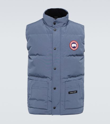 lusso di alta qualità Canada Goose Gilet Freestyle in piuma d'oca blu