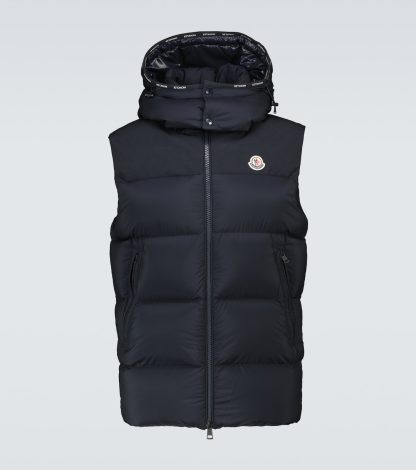 lusso economico Moncler Gilet imbottito in piuma d'oca Maben in blu