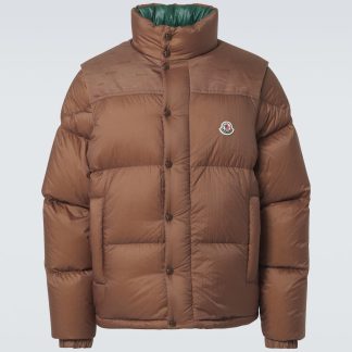 lusso economico Moncler Piumino Verone reversibile in marrone