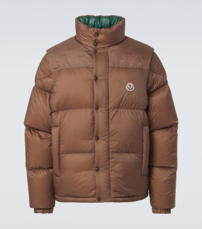 lusso economico Moncler Piumino Verone reversibile in marrone