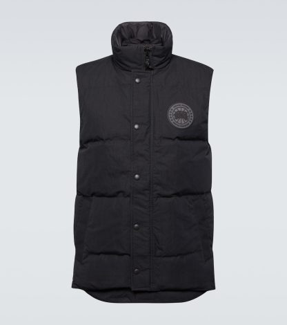 lusso falso Canada Goose Gilet in piuma Garson nero