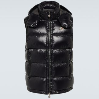 lusso falso Moncler Gilet in nero