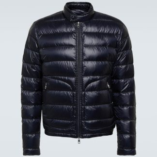 lusso falso Moncler Piumino Acorus in blu