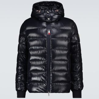 lusso falso Moncler Piumino Cuvellier in blu