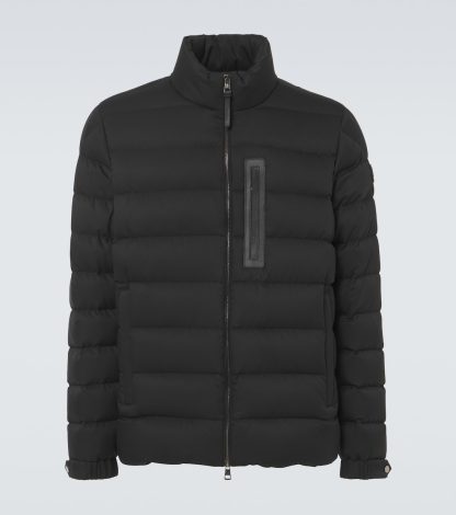 lusso falso Moncler Piumino Lauriolle nero