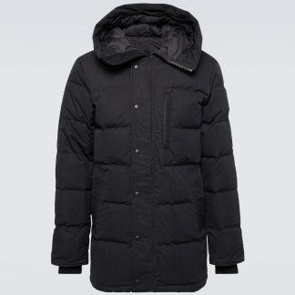 moda lusso Canada Goose Parka Carson trapuntato in piuma d'oca nero