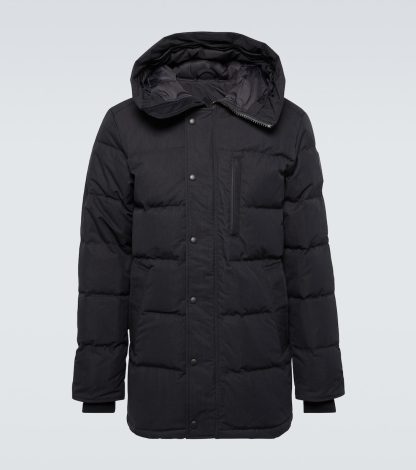 moda lusso Canada Goose Parka Carson trapuntato in piuma d'oca nero