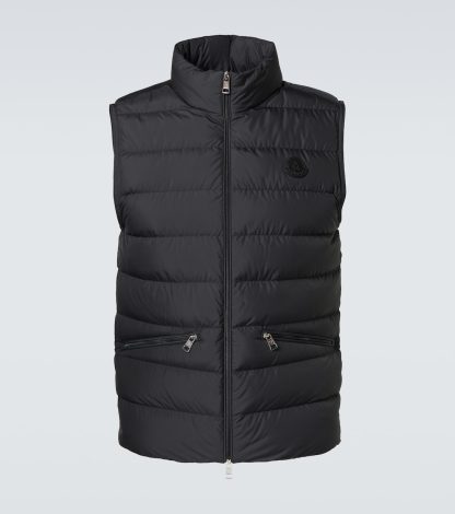 moda lusso Moncler Gilet in piuma d'oca Treompan nero