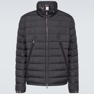 moda lusso Moncler Piumino Alfit trapuntato nero