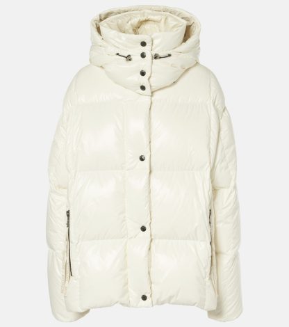 moda lusso Moncler Piumino Parana trapuntato bianco