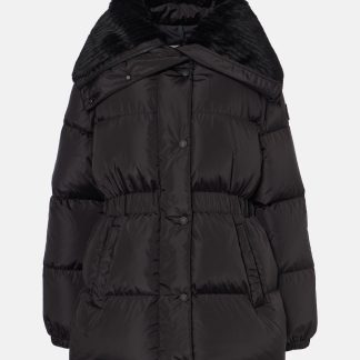 moda lusso Moncler Piumino trapuntato Brasseurs nero