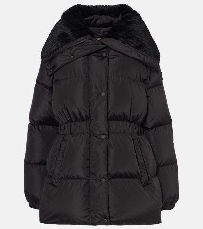 moda lusso Moncler Piumino trapuntato Brasseurs nero