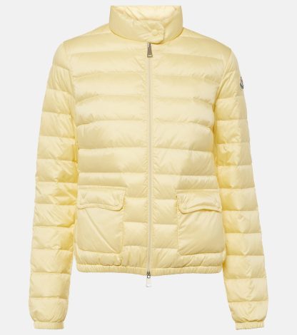 moda lusso Moncler Piumino trapuntato Lans in giallo