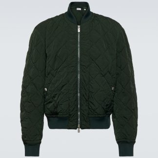 replica designer Burberry Bomber trapuntato verde