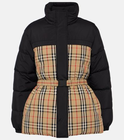 replica designer Burberry Piumino Burberry Check reversibile multicolore