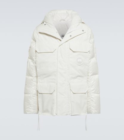 replica designer Canada Goose Parka Expedition in bianco