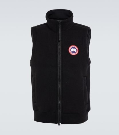 replica di lusso Canada Goose Gilet in pile Mersey nero