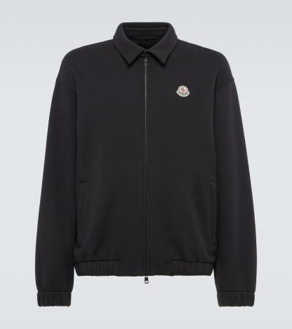 replica di lusso Moncler Giacca con logo in nero