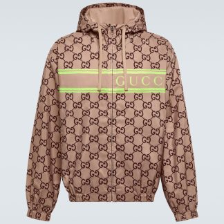 vendita calda di lusso Gucci Felpa con cappuccio stampata GG multicolore