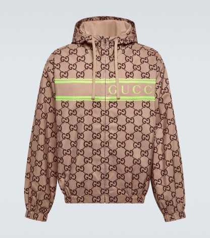 vendita calda di lusso Gucci Felpa con cappuccio stampata GG multicolore